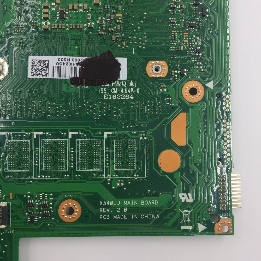 

X540LA laptop Motherboard I3-5020 CPU For ASUS X540L X540LJ X540LA Mainboard test 100% ok 90NB0B00-R00030