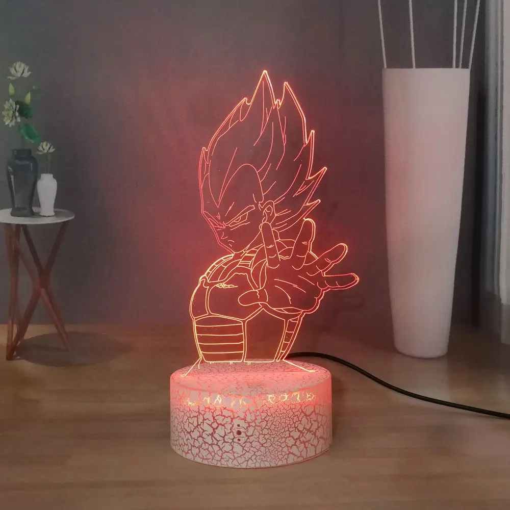 Kakarotto Дракон настольная лампа для создания модного маникюра Dragon Ball Z LED детский