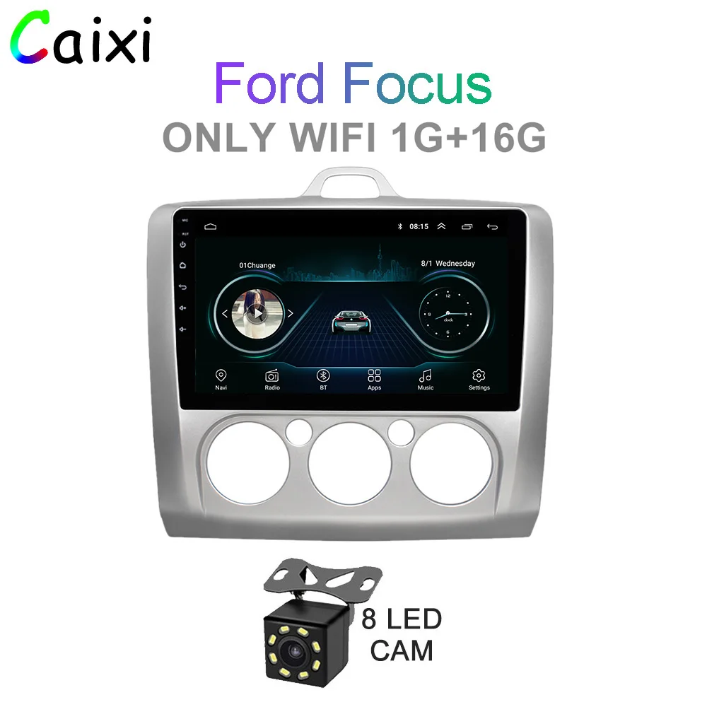 Cx-fo-CAM CAIXI автомобильный Android 8,1 мультимедийный плеер для Ford Focus Exi MT AT 2 2004 2005 2006 2007 2008-2011 Автомобильный Радио gps навигация - Цвет: Cx-fo-CAM