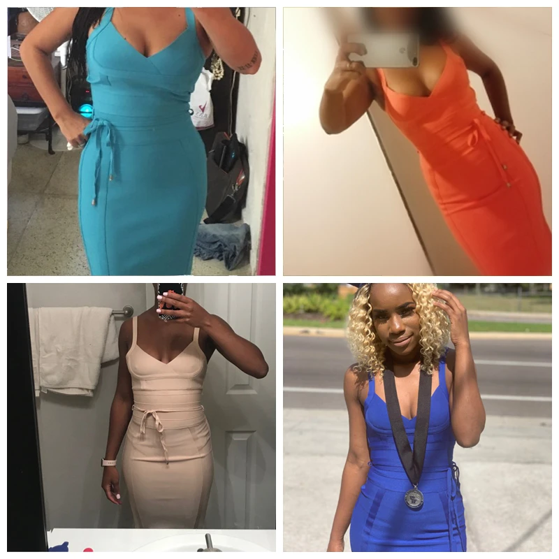 Сексуальное Бандажное платье 2020 Новое поступление летнее желтое облегающее с v