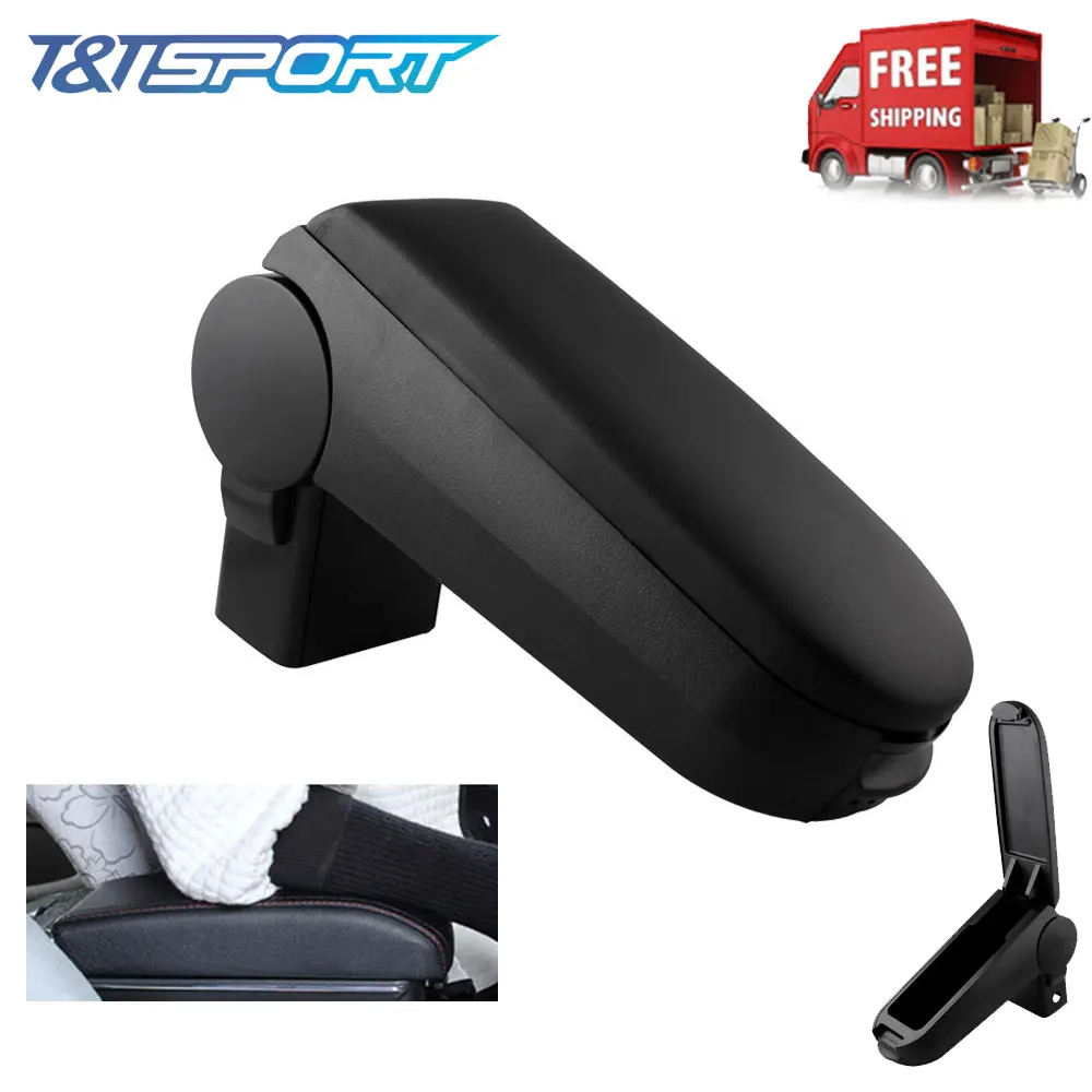 Подлокотник центральная консоль коробка для хранения удобные кожзам передние