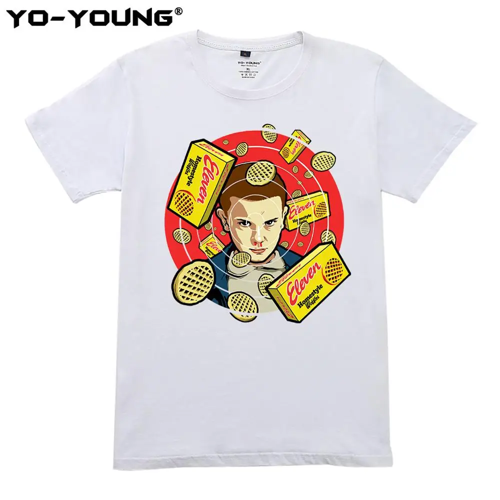 Stanger Things футболка унисекс 100% хлопок футболки уличная одежда Eleven повседневные ТВ