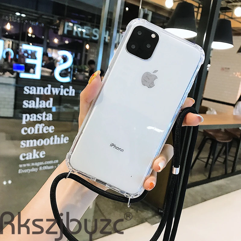 Чехол для iPhone 11 Pro Max XS XR X 7 8 6 6S Plus с ремешком на плечо | Мобильные телефоны и