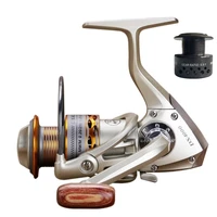 2022 double line cup fishing coil wooden handshake 121bb spinning fishing reel professional metal leftright hand fishing reel