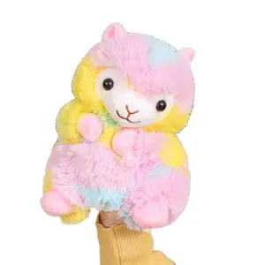 Из альпаки овечий кукольный Pom плюшевые Радуга ручной кукольный класса образования плюшевые игрушки красочные ручной игрушка для малышей, для девочек, детей дошкольного возраста школьные