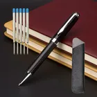 Металлическая шариковая ручка для мужчин и женщин, ручка для подписи, ручка для письма в деловом стиле, офисные и школьные канцелярские принадлежности