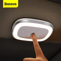 baseus car interior light reading lamp usb rechargeable magnetic led lamp auto roof night light car ceiling lamp car accessories