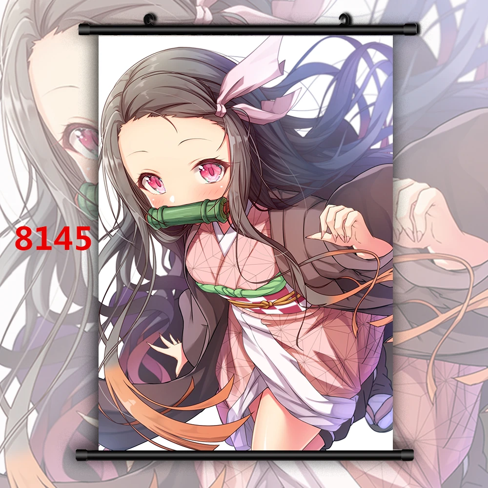 Демон убийца Kimetsu No Yaiba Аниме Манга настенный плакат свиток - Цвет: 8145