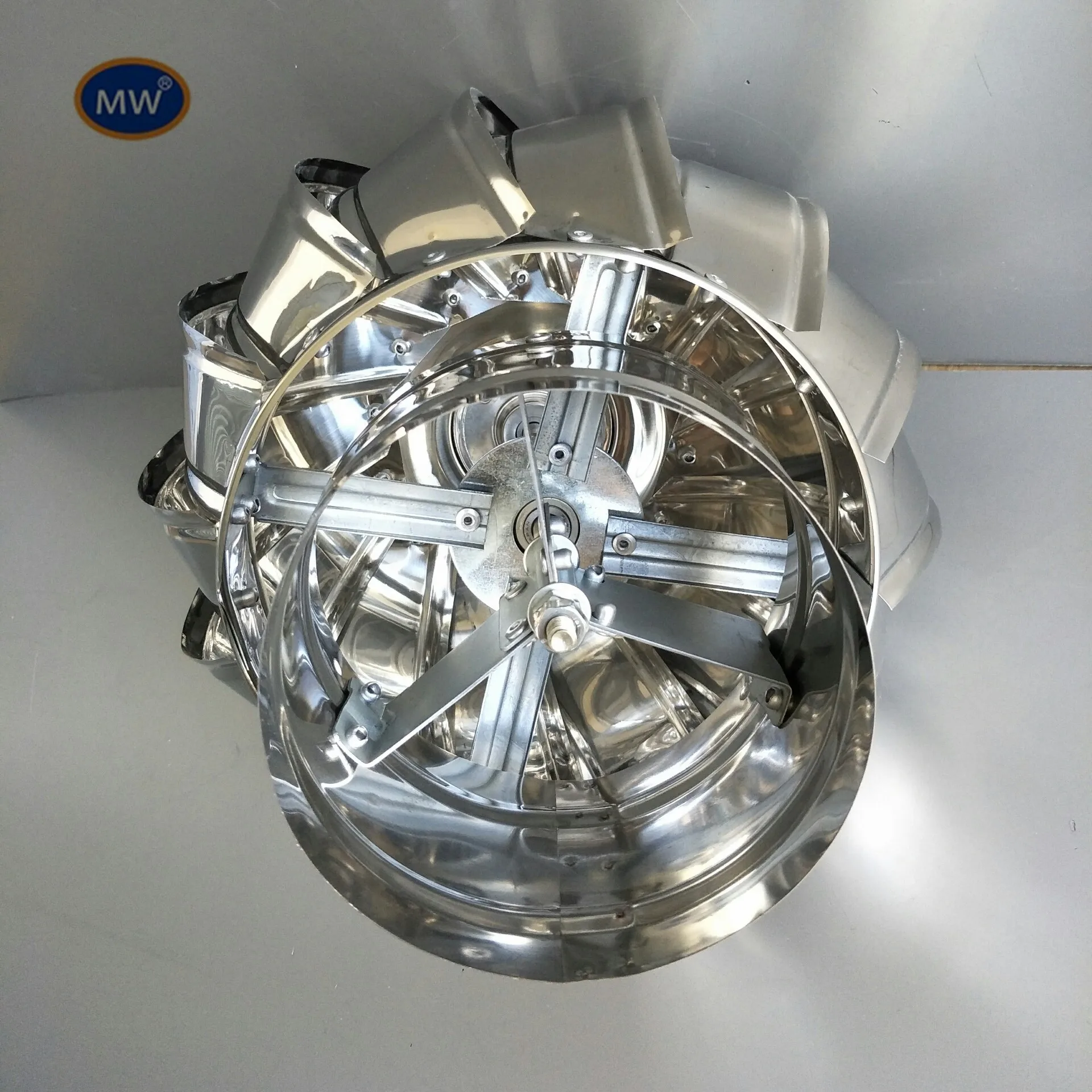 Нержавеющая сталь вращающийся дымоход крышка капота 100/150 мм крыши вентилятор без