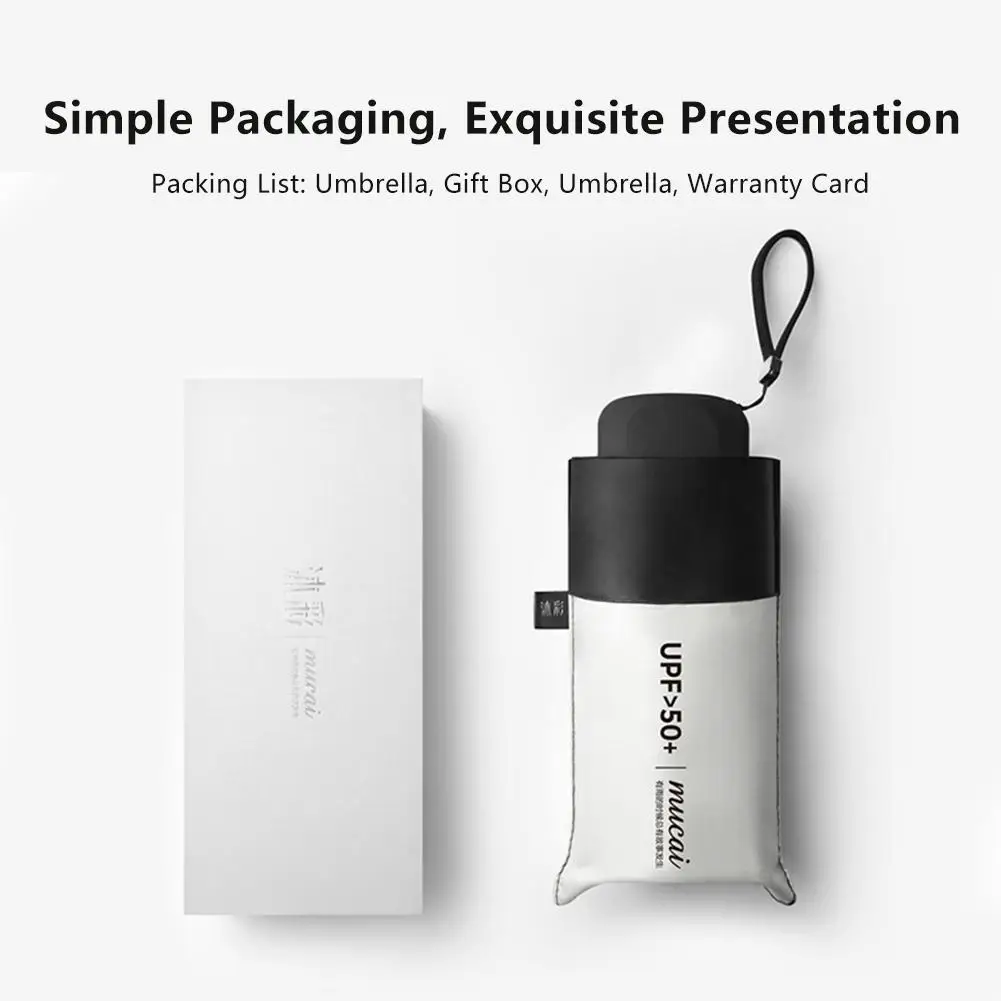 Мини карманный зонт складной зонтик от солнца для женщин путешествий защиты