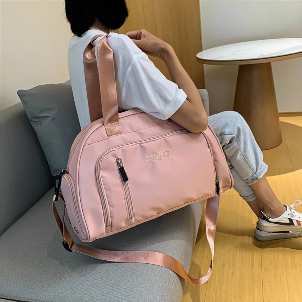 Nylon Waterproof Sports Gym Bag for Gym Fitness Training Shoulder Handbags Bag Yoga Luggage Bag With Shoe Compartment  X256D