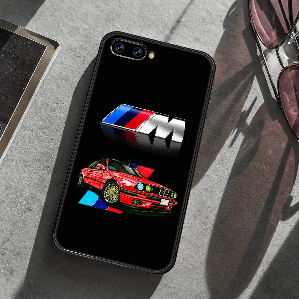 

Blue Red Sport Car M Blue Red Phone Case Cover Hull For HUAWEI honor 7a 8 8s 8a 8x 9 9x 10 20 i Lite Pro black Back Silicone