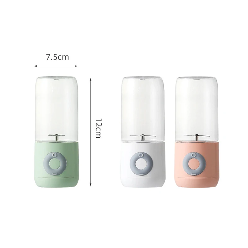 

Portable Juicer Cup Personal Size Electric Fruit Mixer USB Rechargable Handheld Juice Machine 4 Blades Powerful Enough Stocked