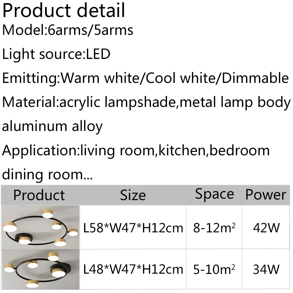 

New Arrival Modern Led Ceiling Light Metal Ceiling mounted Ceiling Lamp for Bedroom Living room Dining room Kitchen Lustres Lamp