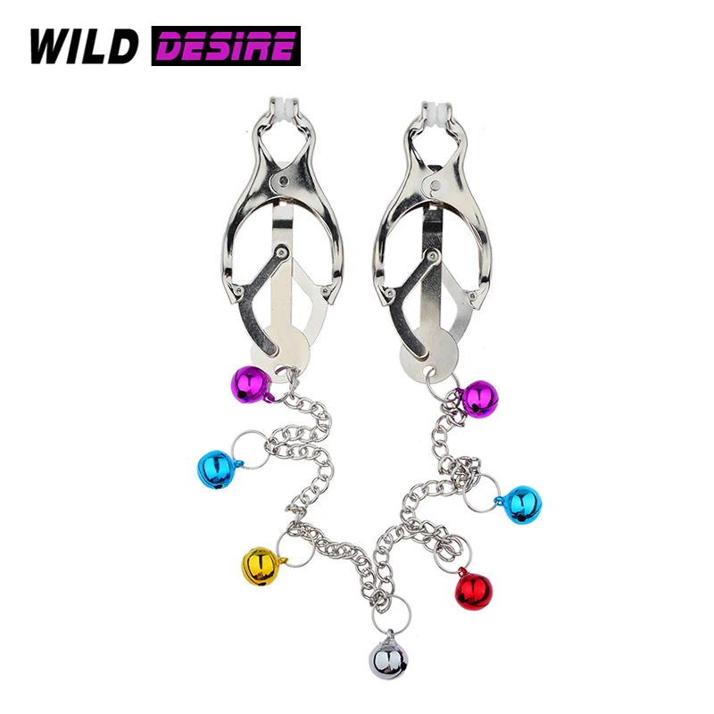 Красочные соски клип колокол Связывание Секс игрушки для пар женское белье