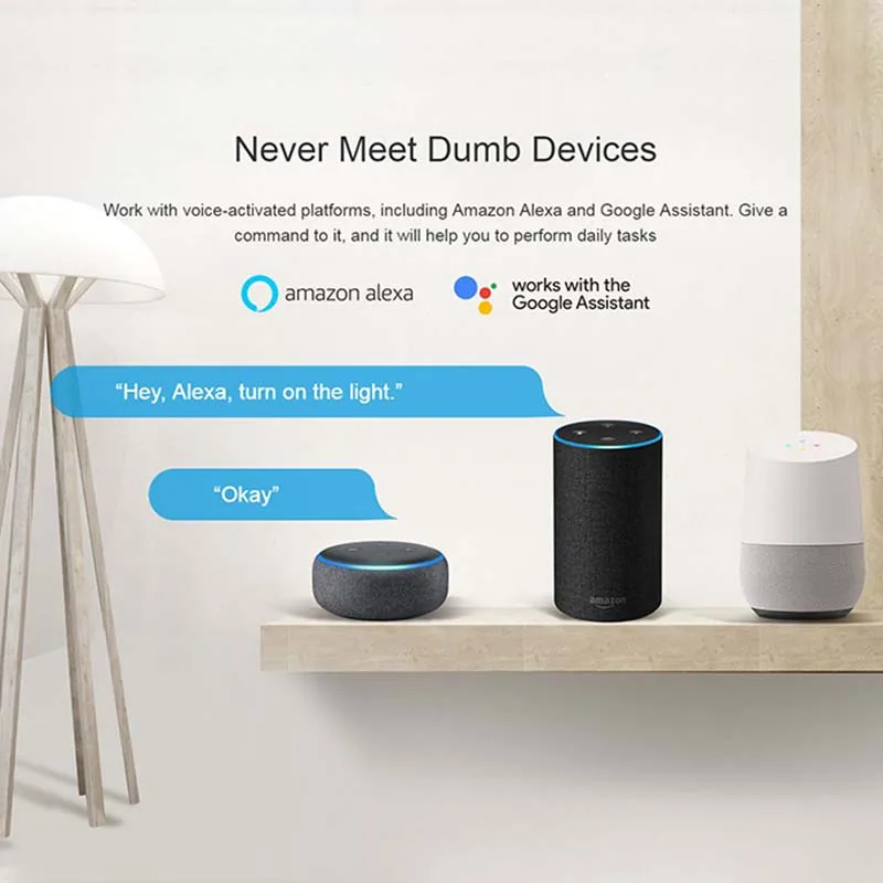 ЕС смарт Wifi настенный выключатель Поддержка Smart Life / Tuya приложение телефон/кнопка
