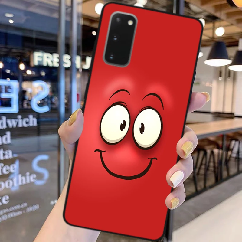 

Black Silicone TPU 3D Funny Face Cartoon Phone Cover Case For Samsung Galaxy A42 A52 A72 A41 A51 A71 A91 A10 A30 A40 A50 A70 A80