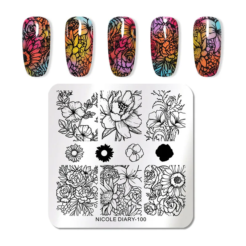 NICOLE DIARY-100 NICOLE DIARY Гель-лак 8 мл для стемпинга ногтей цветной лак замачиваемый лак штамповка УФ-гель для пластина для стемпинга для нейл-арта - Цвет: NICOLE DIARY-100