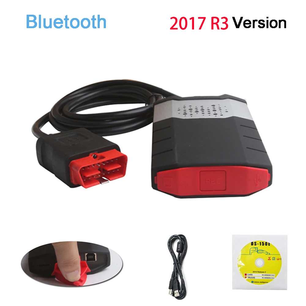 Диагностический сканер OBD VCI VD DS150E Cdp Bluetooth 2017 R3 для дельфина диагностический