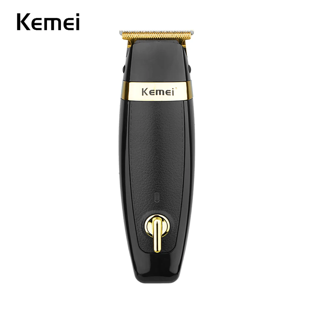 

Электрическая машинка для стрижки волос Kemei, профессиональная бритва из нержавеющей стали, USB-зарядка, триммер для мужчин, инструмент для ук...