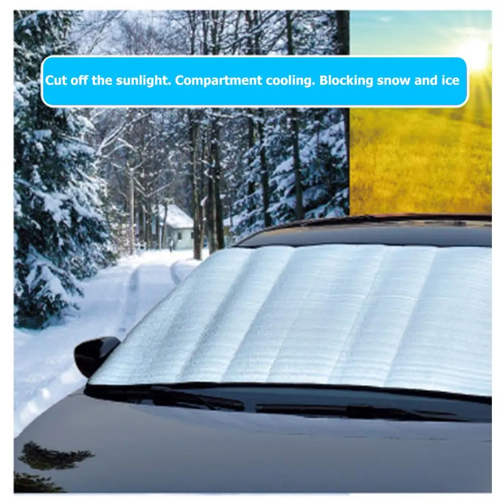 Universal Winter Car Auto Front Windshield Snow Ice Shield Windscreen Sunshade Cover 150x70cm protector UV-proof | Автомобили и