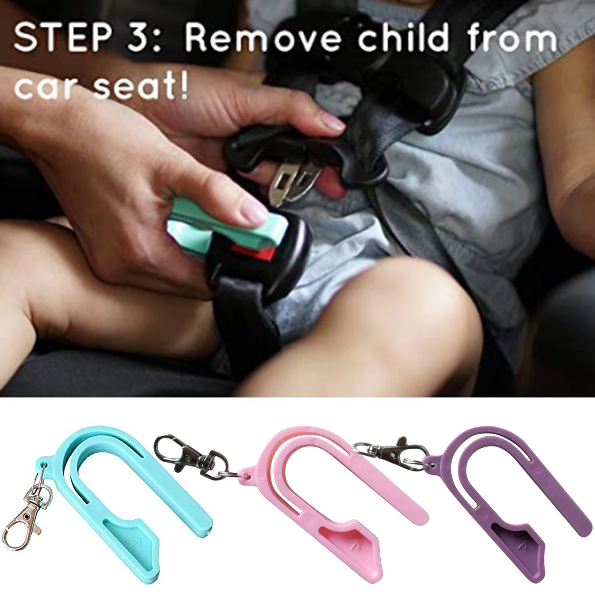 Портативный брелок для ремня безопасности детей автомобильный держатель ключей