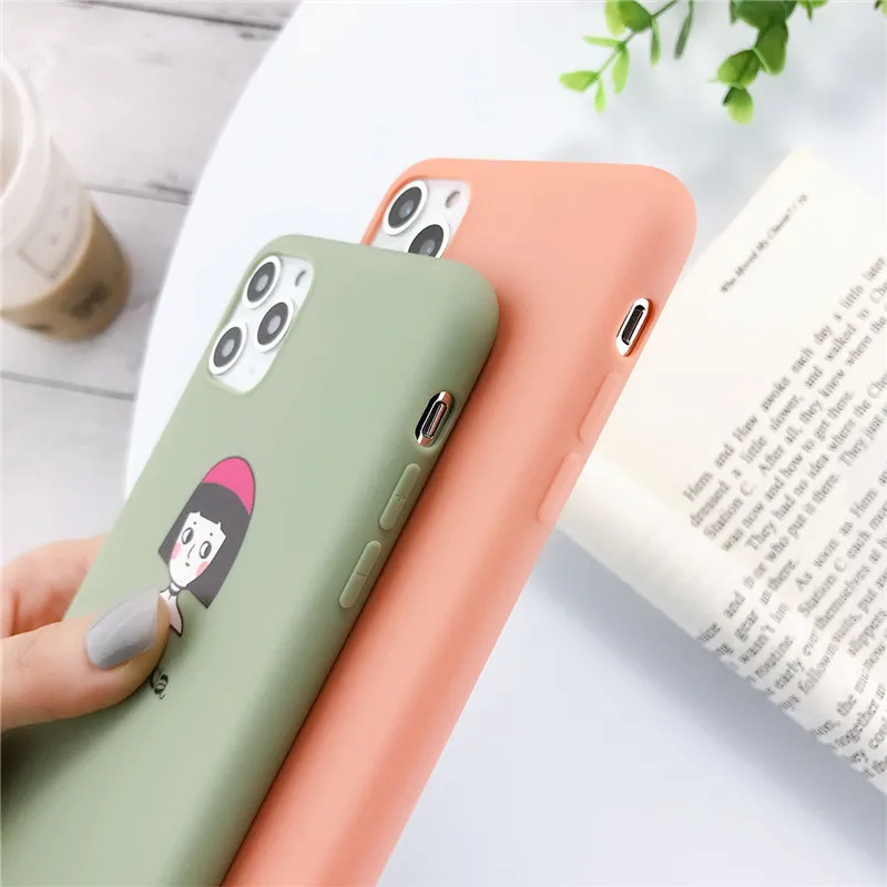 iPWSOO Cartoon Avocado Phone Case For iPhone 11 Pro Max X XS XR Xs Funny Animal Cases Cover 5 5s SE 6 6s 7 8 Plus | Мобильные