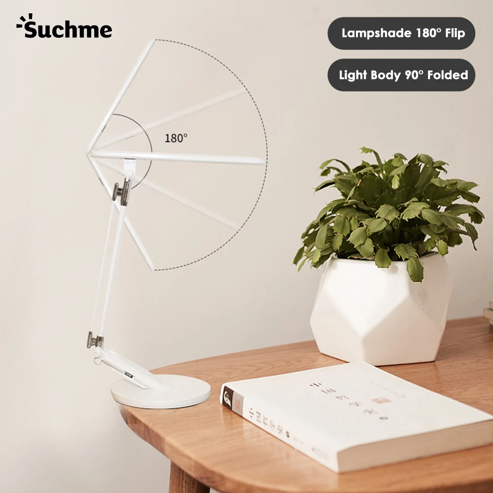 Suchme 2020 LED Desk Lamp 7W High Power Reading Table EU/US Plug Light Stand USB Output Eye-Protection 4 Color | Лампы и освещение