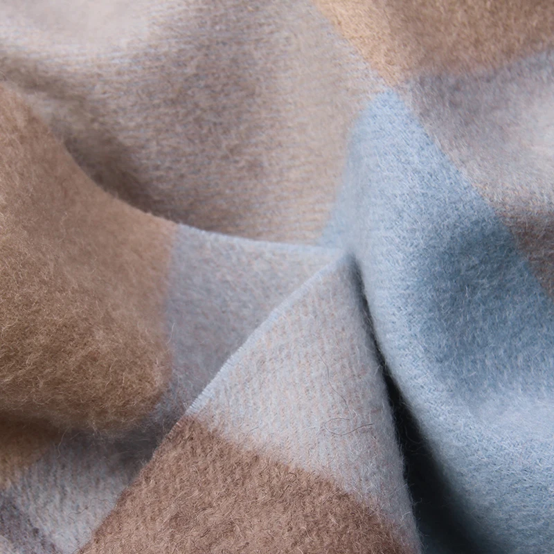 Женский шарф из 100% овечьей шерсти зимний бренд 2021 плотные теплые шали и