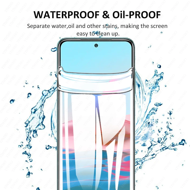 Front Film for Xiaomi Redmi Note 10 Pro Screen Protector Redmi Note 10Pro 10s 9s 9t Hidrogel Film Mi Poco X3 Camera Lens Glass