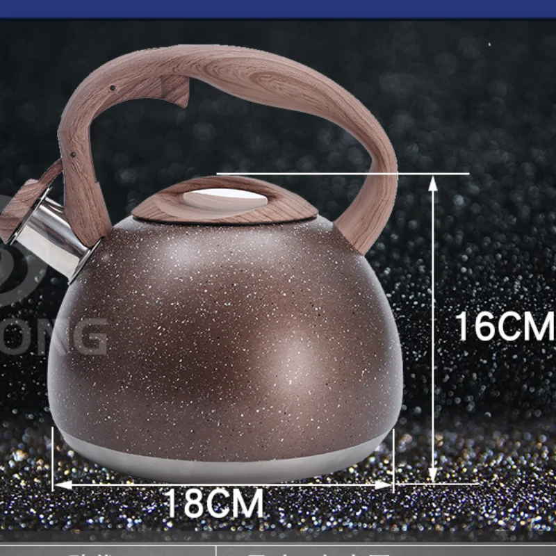 

Stainless Steel Whistling Kettle Kitchen Dining Bar Coffee Kettle Stove Tops Eco Friendly Bouilloire Gas Whistling Teapot EB5SH