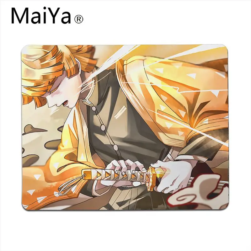 Maiya Demon Slayer Kimetsu no Yaiba натуральный резиновый игровой коврик для мыши Настольный коврик большой коврик для мыши клавиатуры коврик