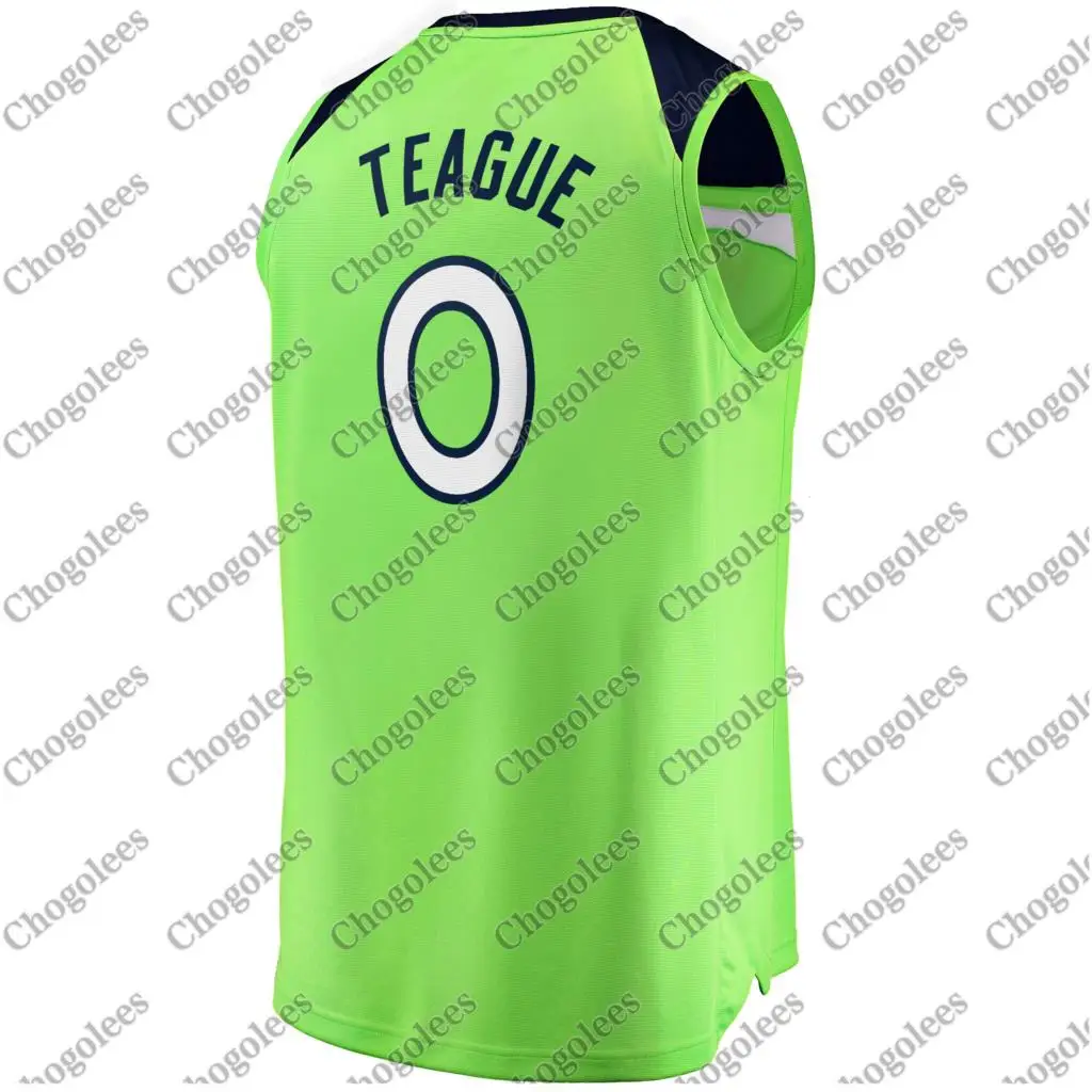 

Men Basketball Jersey Jeff Teague Minnesota Branded Fast Break Player Jersey Statement Edition Green