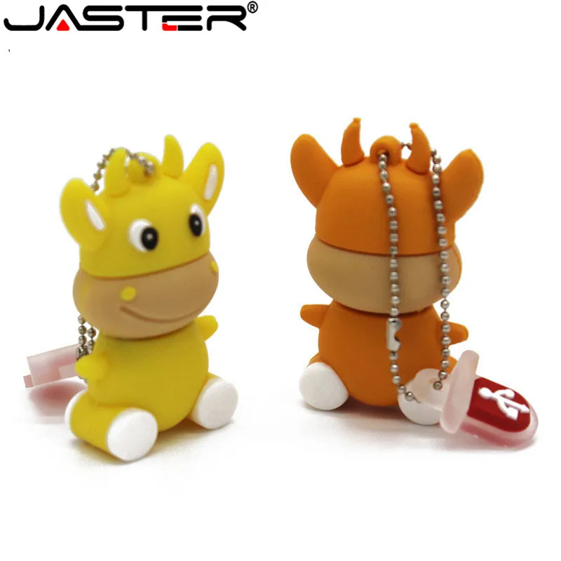 Внешний флэш-накопитель JASTER компактный USB 2 0 накопитель из коровьей кожи 4 ГБ 8 16 32