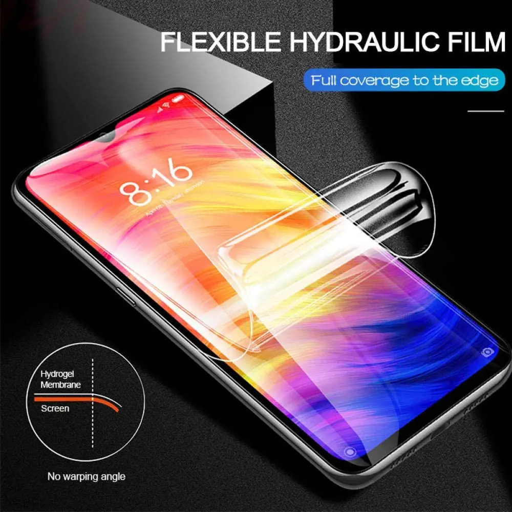 Защитный чехол для Xiaomi Redmi Note 7 6 5 Pro 4X Гидрогелевая пленка экрана Go S2 | Мобильные