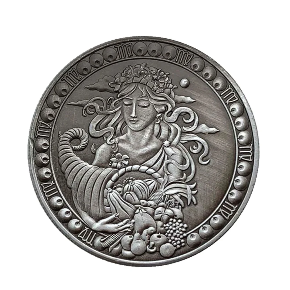 

6PCS Vintage Twelve Constellations Commemorative Coins Embossment Metal Coins Souvenirs Gift Crafts (Aries + Taurus + Gemini +