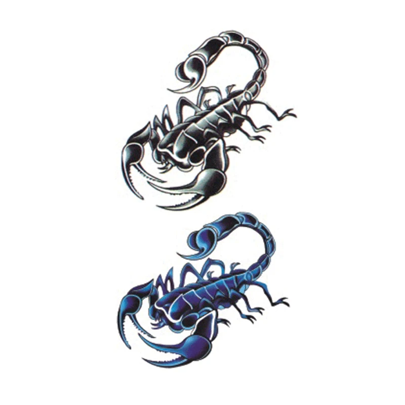 Временная татуировка для взрослых водостойкая тату наклейка боди арта страшный