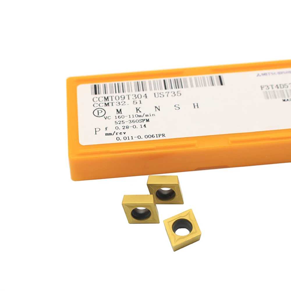CCMT09T304 UE6020/US735/VP15TF внешние токарные инструменты карбид Вставки токарный станок резак инструмент токарный токарная пластина