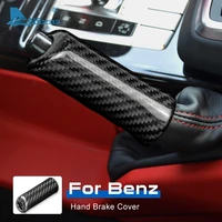 accessories carbon fiber for mercedes benz g class w463 2000 2019 accessories interior trim car handbrake grips cover sticker