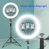 18inch dimmable led selfie ring light for makeup video live ring lamp photographic lighting vloglive stream