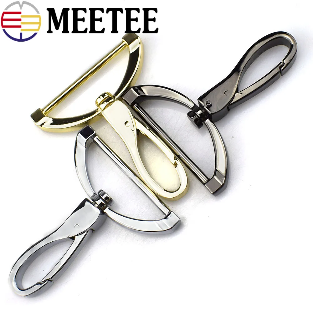 Meetee 4 шт. id38мм металлические сумки для багажа застежка тесьма крюк сумка ремень