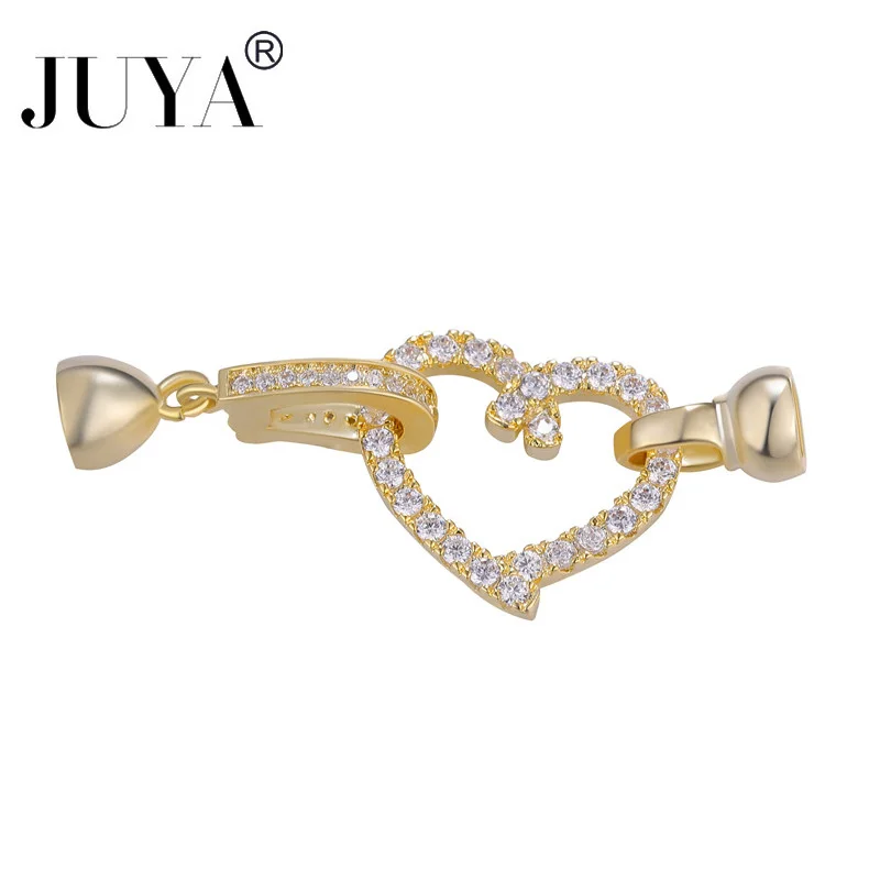 

JUYA Fastener Clasps Hooks For Jewelry Making Cubic Zirconia Clasp Charm Connectors DIY Handmade Jewelry Findings Accessories