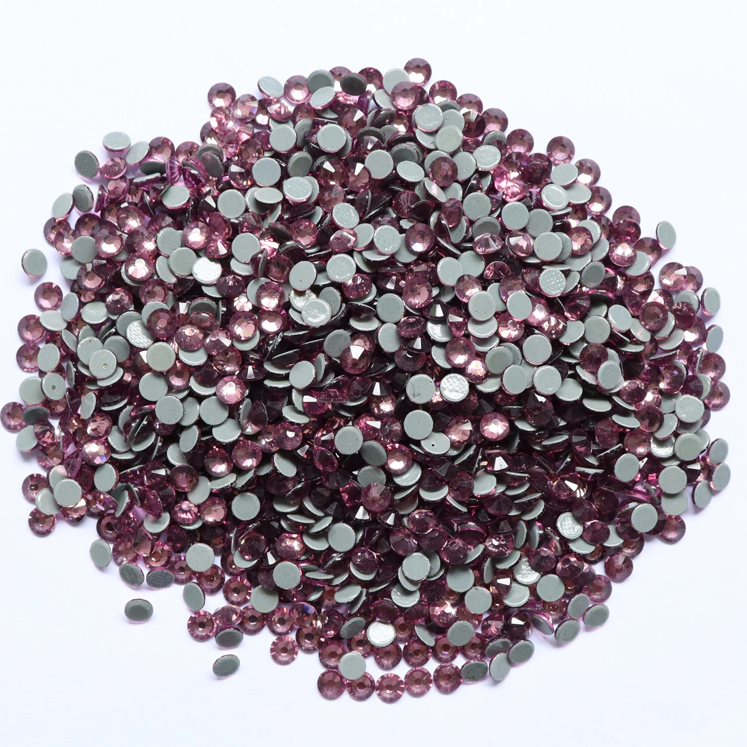 Light Amethyst / Purple Hot Fix Rhinestones Iron On Flatback Crystal Glass Stones DIY Jewelry Making Accessories | Дом и сад