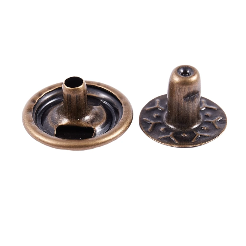 Металлическая отделка Poppers застежки кнопки Пресс шпильки 11 5 мм 6 комплектов в