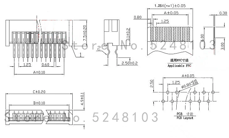 10 шт. JST 1,25 мм шаг разъем Micro GH1.25 2 Pin 2 3 4 5 6 7 8 9 10 P