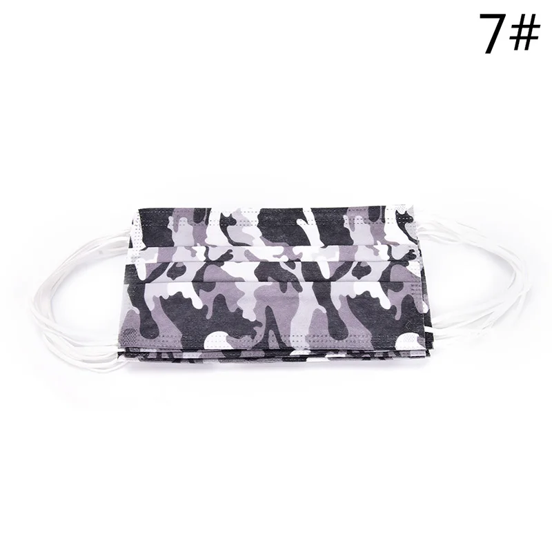 10pcs 1/10 шт./упак. одноразовые медицинские стоматологические петлю Анти-пыль гриппа хирургические респираторные маски открытый рот нетканые Черная маска для лица - Цвет: 10pcs