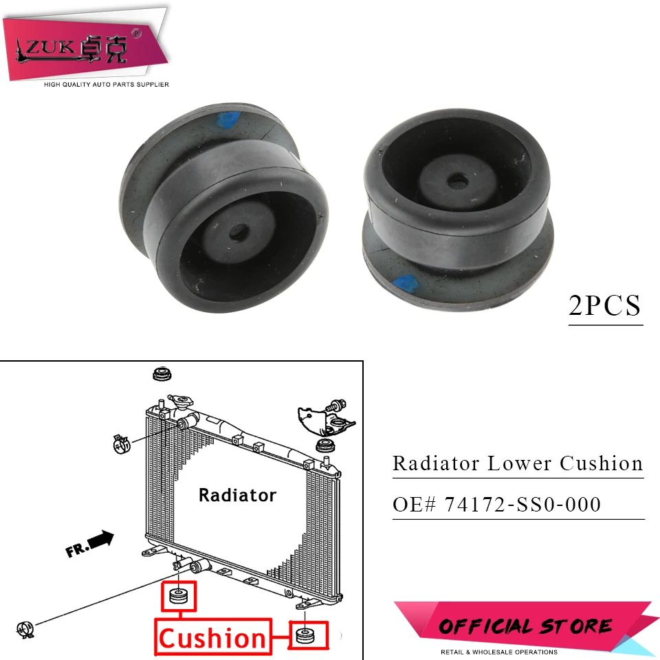 ZUK Монтажная резиновая прокладка для резервуара воды 2 шт. HONDA ACCORD CIVIC CRV подходит