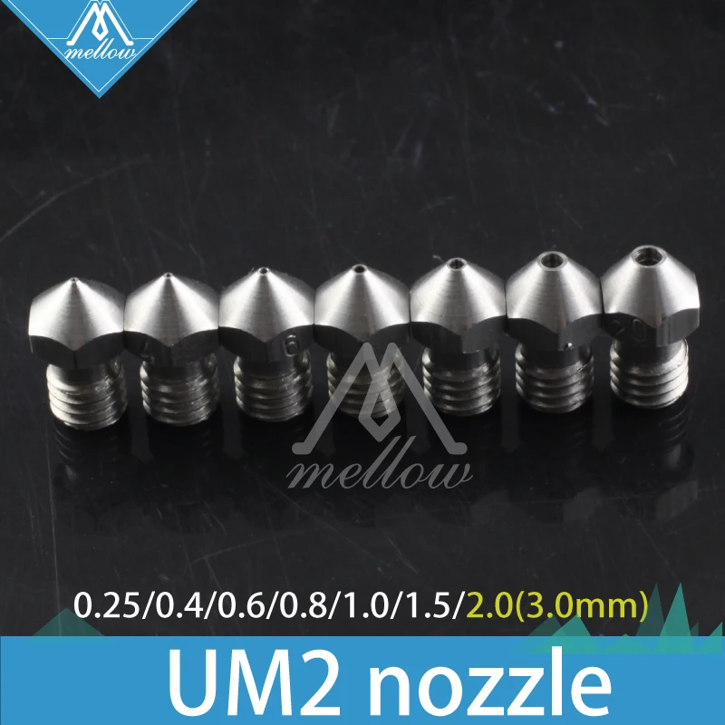 NEW!4PCS/6PCS/7PCS 3D printer Ultimaker 2 + UM2 Extended hotend Olsson block stainless steel nozzle for 1.75/3.0MM | Компьютеры и офис