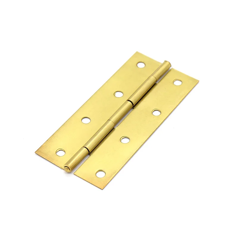 

3.5-Inch 4-Inch Bright Copper Iron Hinge Screen Flat Open General Hinge Car Window Shade Wooden Box Folding Hinge