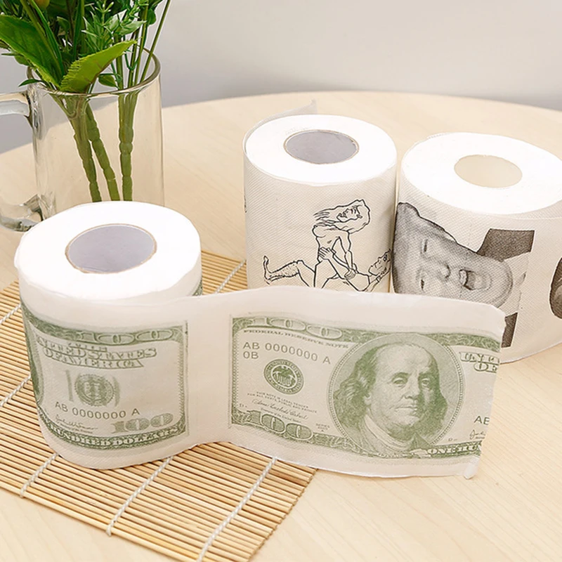 Рулон туалетной бумаги Дональд Трамп для дома поднос салфеток в подарок розыгрыш